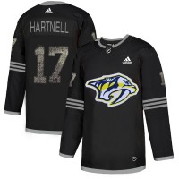 Adidas Nashville Predators #17 Scott Hartnell Black Authentic Classic Stitched NHL Jersey