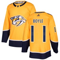 Adidas Nashville Predators #11 Brian Boyle Yellow Home Authentic Stitched NHL Jersey