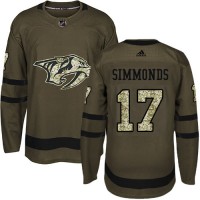 Adidas Nashville Predators #17 Wayne Simmonds Green Salute To Service Stitched NHL Jersey