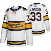 Adidas Nashville Predators #33 Viktor Arvidsson White Authentic 2020 Winter Classic Stitched NHL Jersey