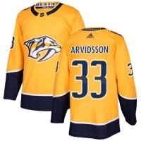 Adidas Nashville Predators #33 Viktor Arvidsson Yellow Home Authentic Stitched NHL Jersey