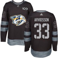 Adidas Nashville Predators #33 Viktor Arvidsson Black 1917-2017 100th Anniversary Stitched NHL Jersey