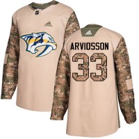 Adidas Nashville Predators #33 Viktor Arvidsson Camo Authentic 2017 Veterans Day Stitched NHL Jersey