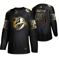 Adidas Nashville Predators #95 Matt Duchene Men's 2019 Black Golden Edition Authentic Stitched NHL Jersey