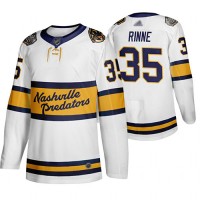 Adidas Nashville Predators #35 Pekka Rinne White Authentic 2020 Winter Classic Stitched NHL Jersey