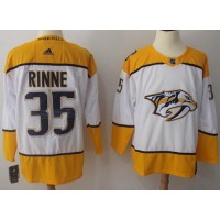 Adidas Nashville Predators #35 Pekka Rinne White Road Authentic Stitched NHL Jersey