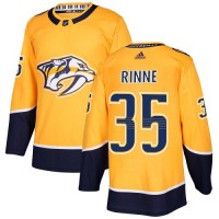 Adidas Nashville Predators #35 Pekka Rinne Yellow Home Authentic Stitched NHL Jersey