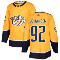Adidas Nashville Predators #92 Ryan Johansen Yellow Home Authentic Stitched NHL Jersey