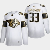Nashville Nashville Predators #33 Viktor Arvidsson Men's Adidas White Golden Edition Limited Stitched NHL Jersey