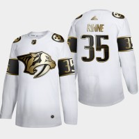 Nashville Nashville Predators #35 Pekka Rinne Men's Adidas White Golden Edition Limited Stitched NHL Jersey