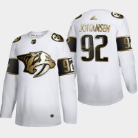 Nashville Nashville Predators #92 Ryan Johansen Men's Adidas White Golden Edition Limited Stitched NHL Jersey