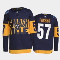Adidas Nashville Predators #57 Dante Fabbro Men's 2022 Stadium Series Authentic NHL Jersey - Navy