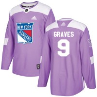 Adidas New York Rangers #9 Adam Graves Purple Authentic Fights Cancer Stitched NHL Jersey
