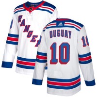 Adidas New York Rangers #10 Ron Duguay White Away Authentic Stitched NHL Jersey