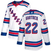 Adidas New York Rangers #22 Mike Gartner White Away Authentic Stitched NHL Jersey