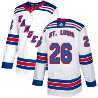 Adidas New York Rangers #26 Martin St. Louis White Away Authentic Stitched NHL Jersey