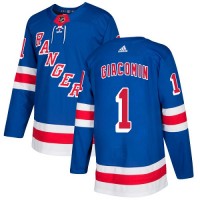 Adidas New York Rangers #1 Eddie Giacomin Royal Blue Home Authentic Stitched NHL Jersey
