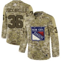 Adidas New York Rangers #36 Mats Zuccarello Camo Authentic Stitched NHL Jersey