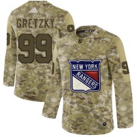 Adidas New York Rangers #99 Wayne Gretzky Camo Authentic Stitched NHL Jersey