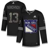 Adidas New York Rangers #13 Sergei Nemchinov Black Authentic Classic Stitched NHL Jersey