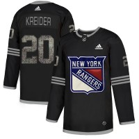 Adidas New York Rangers #20 Chris Kreider Black Authentic Classic Stitched NHL Jersey