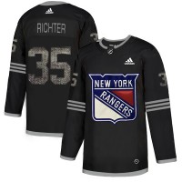 Adidas New York Rangers #35 Mike Richter Black Authentic Classic Stitched NHL Jersey