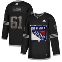 Adidas New York Rangers #61 Rick Nash Black Authentic Classic Stitched NHL Jersey