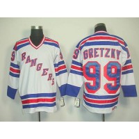 New York Rangers #99 Wayne Gretzky White CCM Road Stitched NHL Jersey