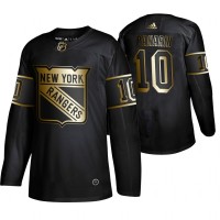 Adidas New York Rangers #10 Artemi Panarin Men's 2019 Black Golden Edition Authentic Stitched NHL Jersey