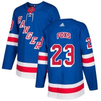 Adidas New York Rangers #23 Adam Foxs Royal Blue Home Authentic Stitched NHL Jersey