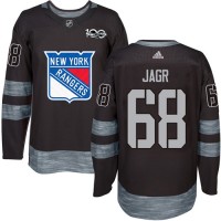Adidas New York Rangers #68 Jaromir Jagr Black 1917-2017 100th Anniversary Stitched NHL Jersey