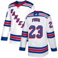 Adidas New York Rangers #23 Adam Foxs White Road Authentic Stitched NHL Jersey
