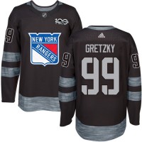 Adidas New York Rangers #99 Wayne Gretzky Black 1917-2017 100th Anniversary Stitched NHL Jersey