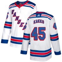 Adidas New York Rangers #45 Kappo Kakko White Road Authentic Stitched NHL Jersey