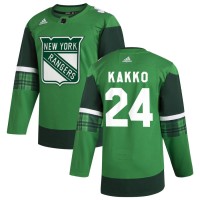 New York New York Rangers #24 Kaapo Kakko Men's Adidas 2020 St. Patrick's Day Stitched NHL Jersey Green.jpg.jpg