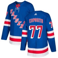 Adidas New York Rangers #77 Phil Esposito Royal Blue Home Authentic Stitched NHL Jersey