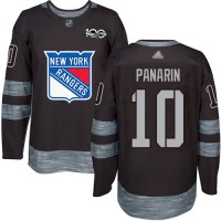 Adidas New York Rangers #10 Artemi Panarin Black 1917-2017 100th Anniversary Stitched NHL Jersey