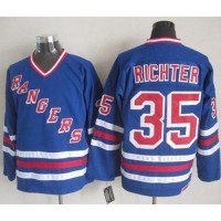 New York Rangers #35 Mike Richter Blue CCM Heroes of Hockey Alumni Stitched NHL Jersey