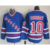New York Rangers #10 Ron Duguay Blue CCM Heroes of Hockey Alumni Stitched NHL Jersey
