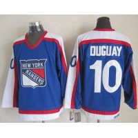 New York Rangers #10 Ron Duguay Blue/White CCM Throwback Stitched NHL Jersey