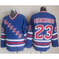 New York Rangers #23 Jeff Beukeboom Blue CCM Heroes Of Hockey Alumni Stitched NHL Jersey