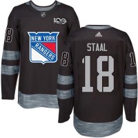 Adidas New York Rangers #18 Marc Staal Black 1917-2017 100th Anniversary Stitched NHL Jersey