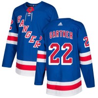 Adidas New York Rangers #22 Mike Gartner Royal Blue Home Authentic Stitched NHL Jersey