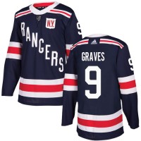 Adidas New York Rangers #9 Adam Graves Navy Blue Authentic 2018 Winter Classic Stitched NHL Jersey