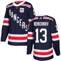 Adidas New York Rangers #13 Sergei Nemchinov Navy Blue Authentic 2018 Winter Classic Stitched NHL Jersey