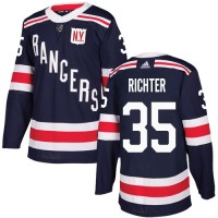 Adidas New York Rangers #35 Mike Richter Navy Blue Authentic 2018 Winter Classic Stitched NHL Jersey