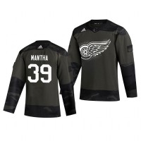 Detroit Detroit Red Wings #39 Anthony Mantha Adidas 2019 Veterans Day Men's Authentic Practice NHL Jersey Camo