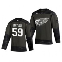 Detroit Detroit Red Wings #59 Tyler Bertuzzi Adidas 2019 Veterans Day Men's Authentic Practice NHL Jersey Camo