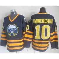 Buffalo Sabres #10 Dale Hawerchuk Navy Blue CCM Throwback Stitched NHL Jersey