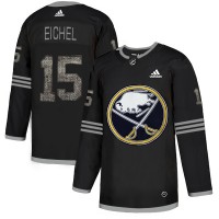 Adidas Buffalo Sabres #15 Jack Eichel Black Authentic Classic Stitched NHL Jersey